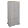 Olive Painted Gents Double Wardrobe