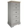 Olive Painted Tallboy Chest