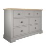 Olive Painted 3 + 4 Chest of Drawers