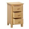 Portland Oak 3 Drawer Bedside