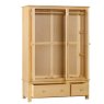 Portland Oak Triple Wardrobe with 2 Drawers