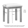 Portland Oak Dressing Table Stool