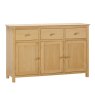 Portland Oak 3 Drawer 3 Door Sideboard