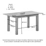 Portland Oak 120-155cm Extending Dining Table