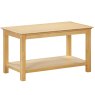 Portland Oak Coffee Table  with Shelf