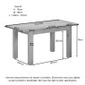 Milford Oak 120-153cm Extending Dining Table