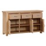 Milford Oak 3 Door 3 Drawer Sideboard