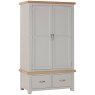 Milford Painted Gents Wardrobe with 2 Drawers