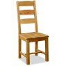 Countryside Ladderback Chair with Wooden Seat