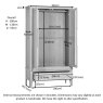 Tivoli Double Wardrobe with Drawer