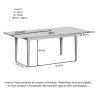 Tivoli 160-200cm Medium Extending Table