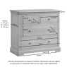 Lugano Oak 2 + 2 Drawer Chest