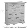 Lugano Oak 2 + 3 Drawer Chest