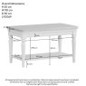 Lugano Coffee Table with Shelf