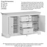 Lugano 2 Door 3 Drawer Sideboard