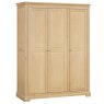 Lugano Oak Triple Wardrobe