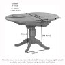Bristol Oak Round Extending Pedestal Dining Table 100-135cm
