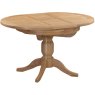 Bristol Oak Round Extending Pedestal Dining Table 100-135cm