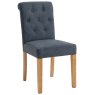 Bristol Oak 120-153cm Extending Table with 4 Scroll Back Chairs (Slate)