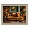 Artwork Lounging Highland Cow