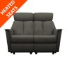 G Plan Kelson Fixed 2 Seater Sofa - Leather with Heated seats